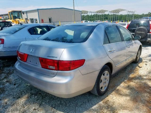 1HGCM56425A140904 - 2005 HONDA ACCORD LX SILVER photo 4