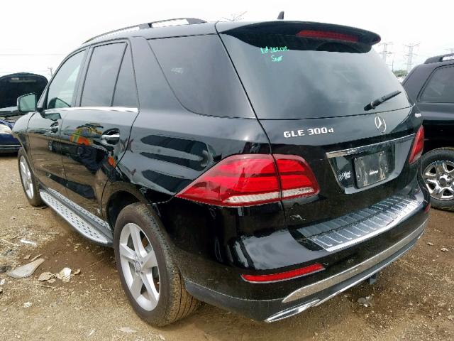 4JGDA0EB1GA808513 - 2016 MERCEDES-BENZ GLE 300D 4 BLACK photo 3