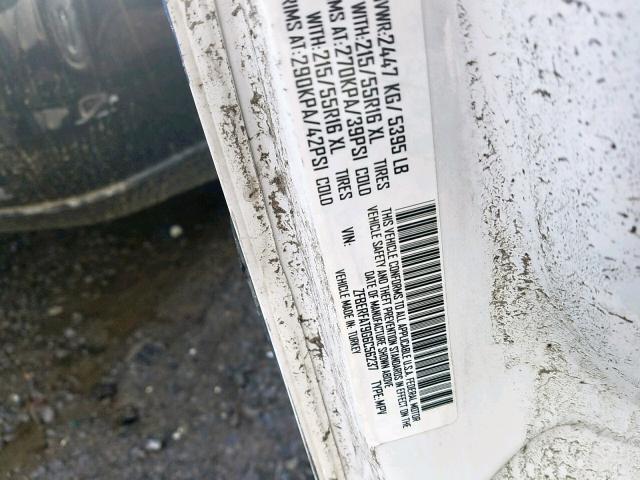 ZFBERFAT9G6C56237 - 2016 RAM PROMASTER 白色 照片 10