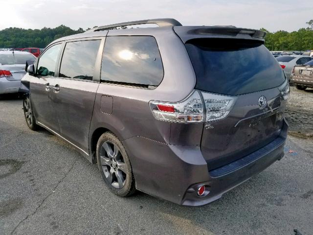 5TDXK3DC6FS640847 - 2015 TOYOTA SIENNA SPO GRAY photo 3