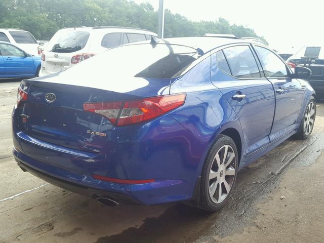 5XXGR4A63CG043720 - 2012 KIA OPTIMA SX BLUE photo 4