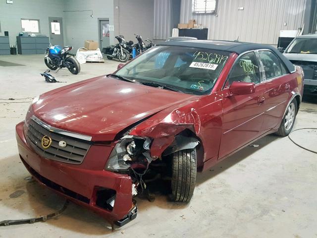 1G6DP567850102414 - 2005 CADILLAC CTS HI FEA RED photo 2