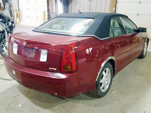 1G6DP567850102414 - 2005 CADILLAC CTS HI FEA RED photo 4