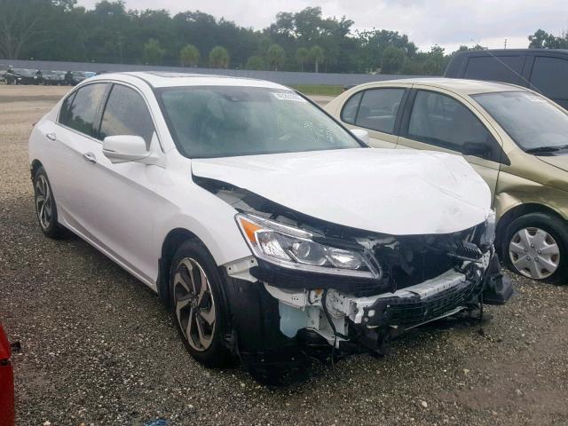 1HGCR3F09GA006381 - 2016 HONDA ACCORD EXL WHITE photo 1