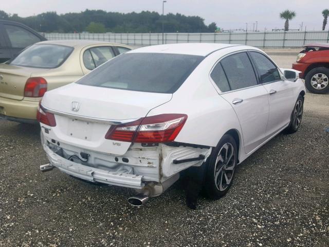 1HGCR3F09GA006381 - 2016 HONDA ACCORD EXL WHITE photo 4