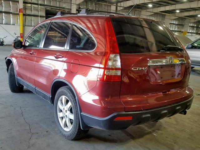 JHLRE48799C013751 - 2009 HONDA CR-V EXL RED photo 3