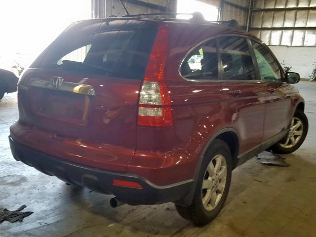 JHLRE48799C013751 - 2009 HONDA CR-V EXL RED photo 4