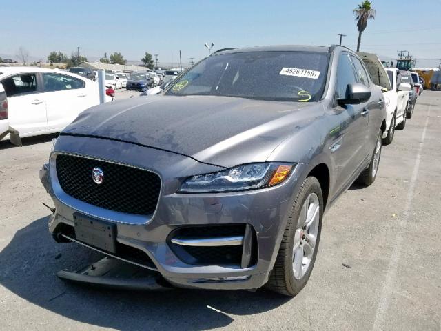 SADCL2FXXKA355960 - 2019 JAGUAR F-PACE R - GRAY photo 2