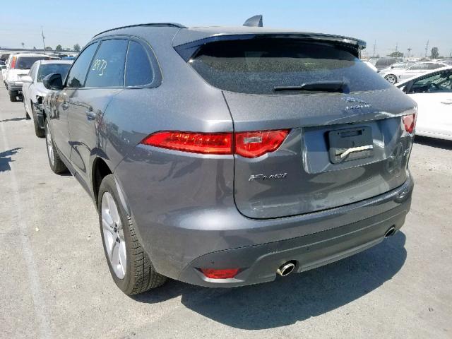 SADCL2FXXKA355960 - 2019 JAGUAR F-PACE R - GRAY photo 3