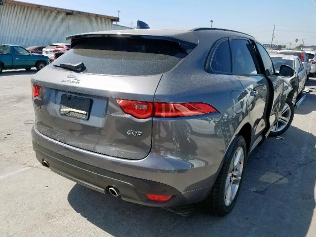 SADCL2FXXKA355960 - 2019 JAGUAR F-PACE R - GRAY photo 4