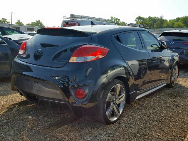 KMHTC6AE9DU111688 - 2013 HYUNDAI VELOSTER T BLACK photo 4