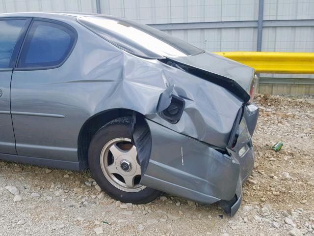 2G1WW12EX49293644 - 2004 CHEVROLET MONTE CARL 灰色 照片 9