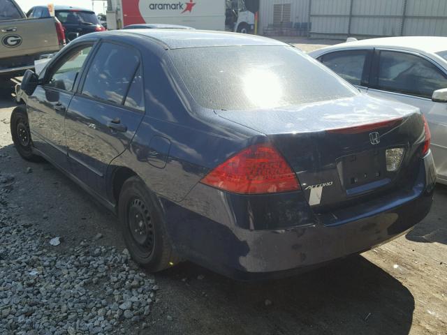 1HGCM56146A043470 - 2006 HONDA ACCORD VAL BLUE photo 3