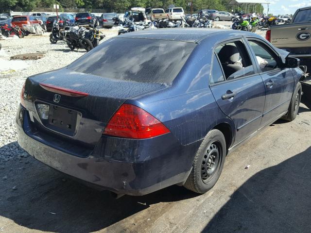 1HGCM56146A043470 - 2006 HONDA ACCORD VAL BLUE photo 4