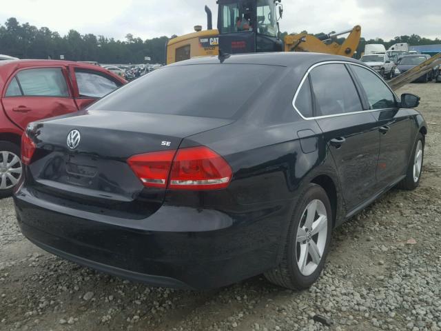 1VWBP7A38DC018091 - 2013 VOLKSWAGEN PASSAT SE BLACK photo 4