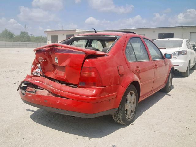 3VWSS29MX1M030395 - 2001 VOLKSWAGEN JETTA GLS RED photo 4