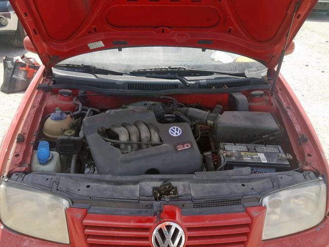 3VWSS29MX1M030395 - 2001 VOLKSWAGEN JETTA GLS RED photo 7