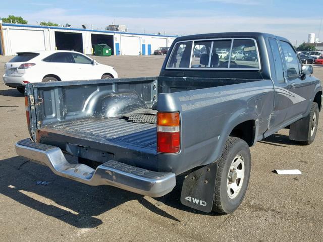 JT4RN13P2P6059078 - 1993 TOYOTA PICKUP 1/2 GREEN photo 4