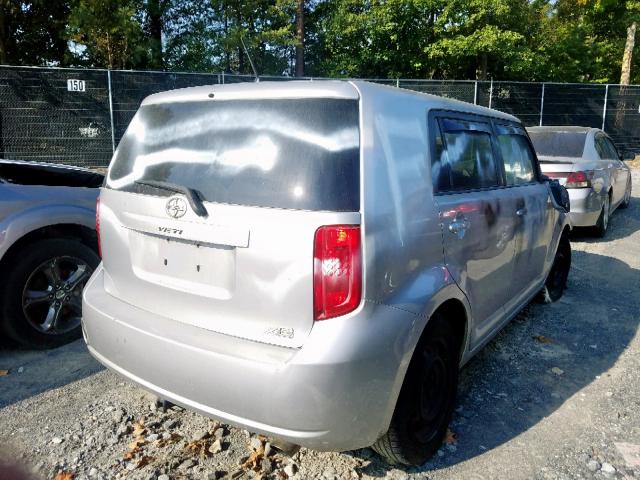 JTLKE50E381022166 - 2008 SCION XB GRAY photo 4