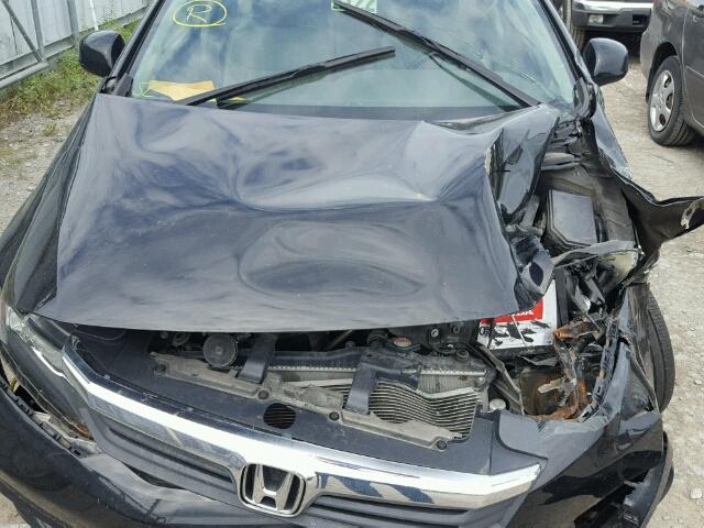 2HGFB2F91CH003495 - 2012 HONDA CIVIC EXL BLACK photo 7