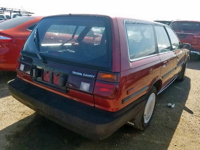 JT2VV21WXL0114350 - 1990 TOYOTA CAMRY DLX წითელი ფოტო 4