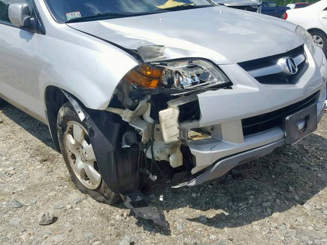 2HNYD18245H506513 - 2005 ACURA MDX SILVER photo 9