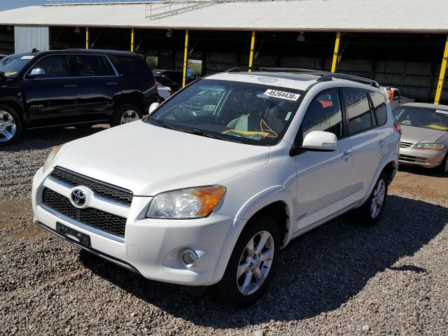 2T3DF4DV9AW060806 - 2010 TOYOTA RAV4 LIMIT WHITE photo 2