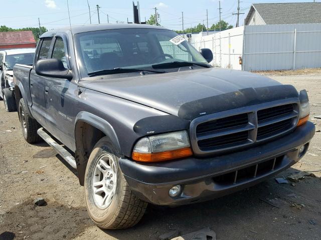 1B7HG38N62S682938 - 2002 DODGE DAKOTA QUA GRAY photo 1