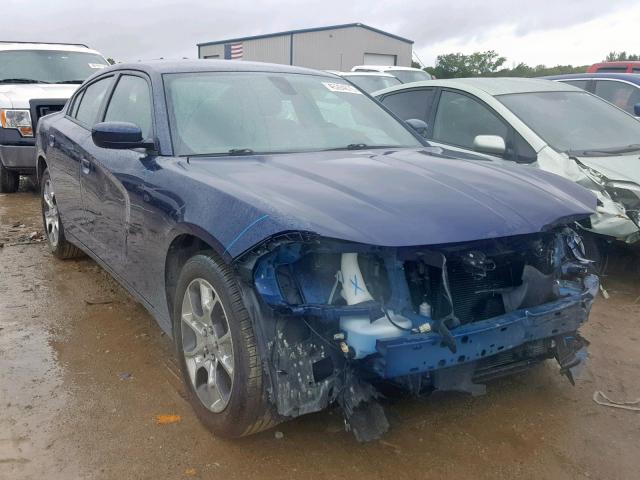 2C3CDXJG7FH903342 - 2015 DODGE CHARGER SX BLUE photo 1