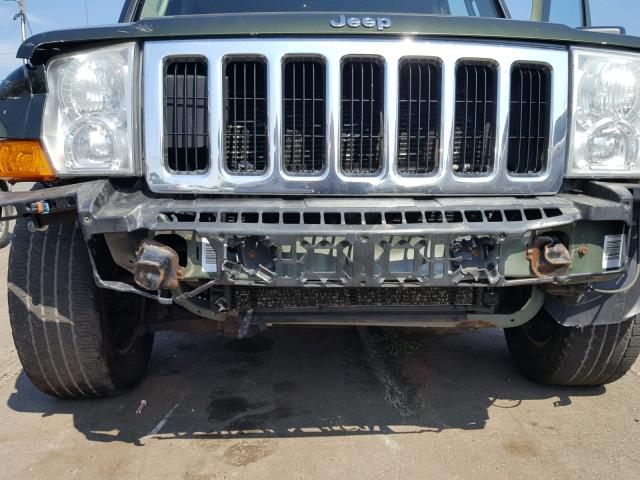 1J8HG48K77C578870 - 2007 JEEP COMMANDER GREEN photo 9