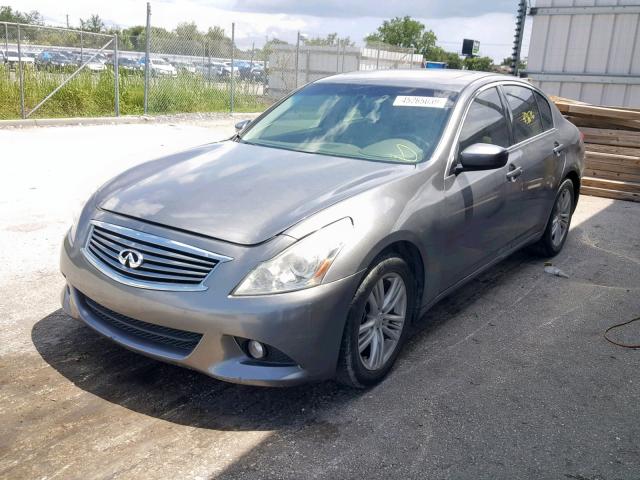 JN1CV6AP4BM509455 - 2011 INFINITI G37 BASE GRAY photo 2