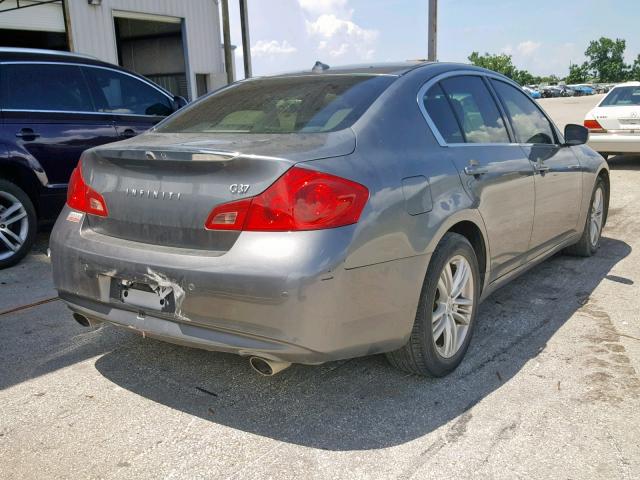 JN1CV6AP4BM509455 - 2011 INFINITI G37 BASE GRAY photo 4