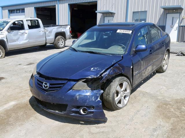 JM1BK323341213018 - 2004 MAZDA 3 S BLUE photo 2