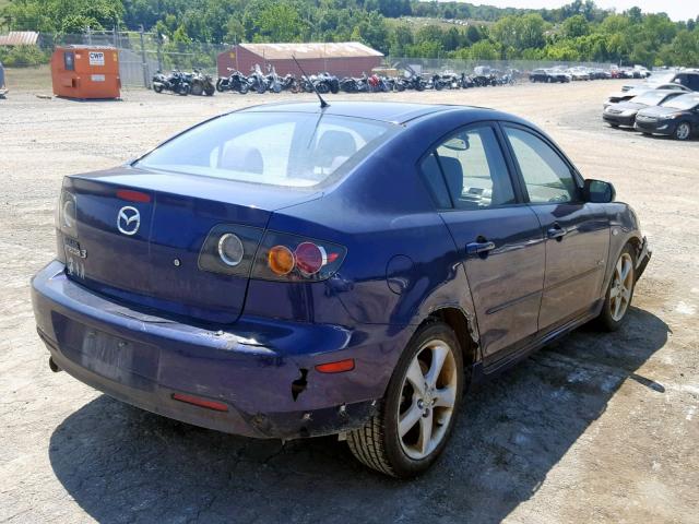 JM1BK323341213018 - 2004 MAZDA 3 S BLUE photo 4