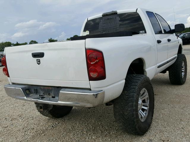 3D7KS28A47G799658 - 2007 DODGE RAM 2500 S WHITE photo 4