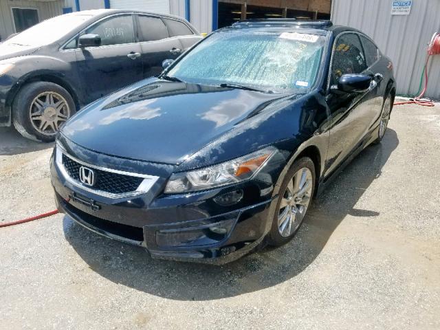 1HGCS21858A005239 - 2008 HONDA ACCORD EXL BLACK photo 2