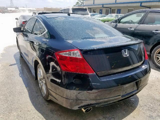 1HGCS21858A005239 - 2008 HONDA ACCORD EXL BLACK photo 3