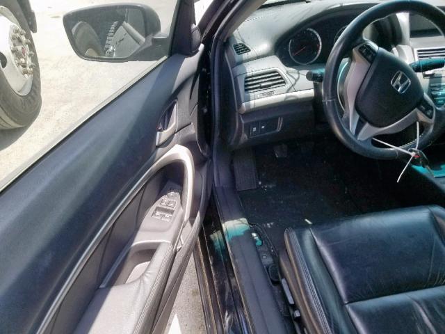 1HGCS21858A005239 - 2008 HONDA ACCORD EXL BLACK photo 9