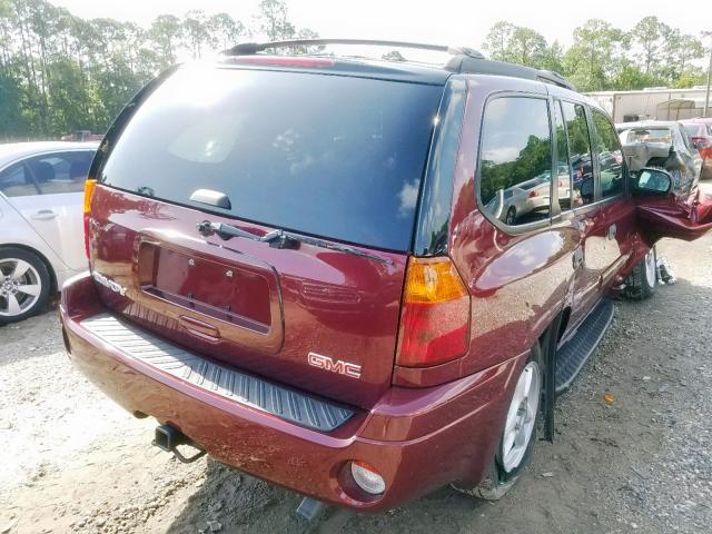 1GKDT13S542245080 - 2004 GMC ENVOY RED photo 4