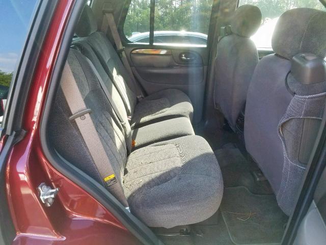 1GKDT13S542245080 - 2004 GMC ENVOY RED photo 6