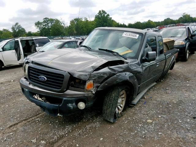 1FTYR14U78PA13603 - 2008 FORD RANGER SUP GRAY photo 2