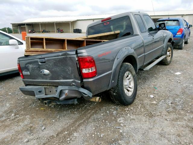 1FTYR14U78PA13603 - 2008 FORD RANGER SUP GRAY photo 4