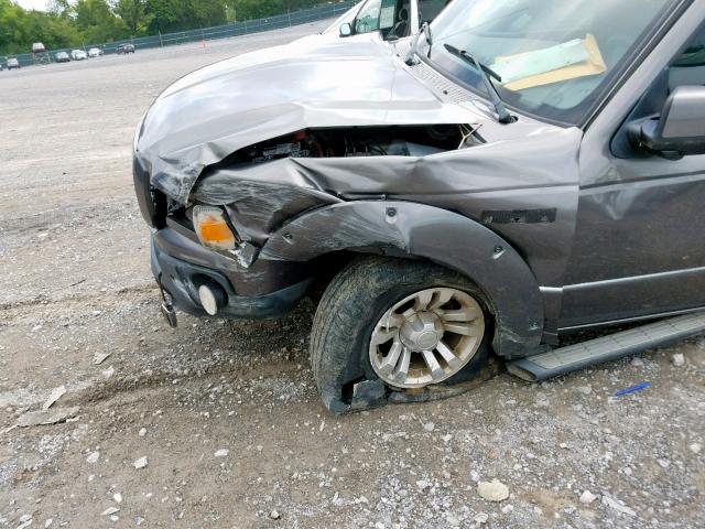 1FTYR14U78PA13603 - 2008 FORD RANGER SUP GRAY photo 9