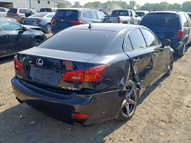 JTHCK262382026196 - 2008 LEXUS IS 250 BLACK photo 4