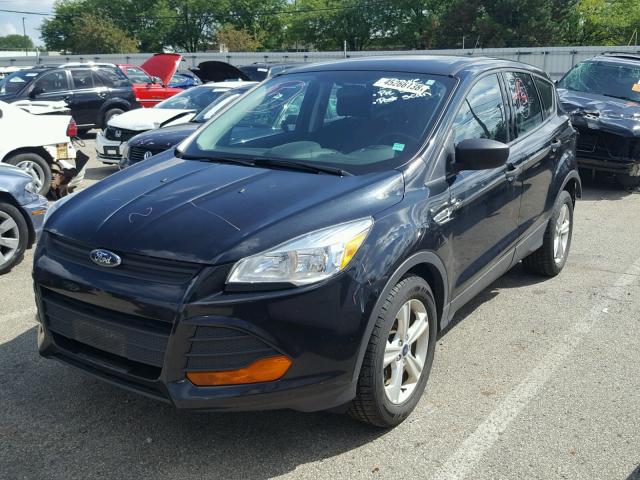 1FMCU0F71EUE49950 - 2014 FORD ESCAPE S BLACK photo 2