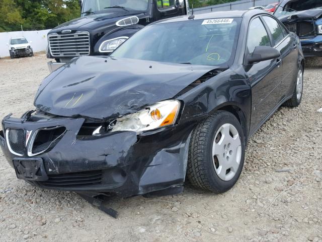 1G2ZF57B784307541 - 2008 PONTIAC G6 VALUE L BLACK photo 2