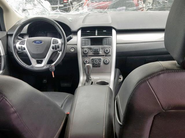 2FMDK4JC0EBB29532 - 2014 FORD EDGE SEL WHITE photo 9