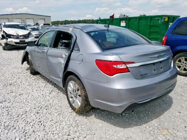 1C3CCBAG3DN767320 - 2013 CHRYSLER 200 LX SILVER photo 3