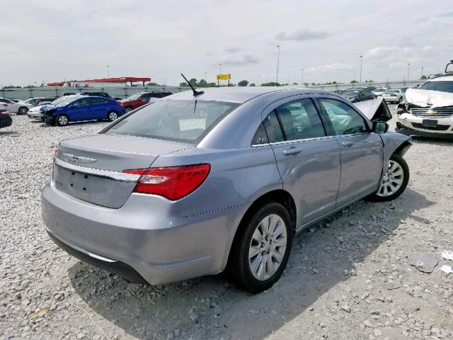 1C3CCBAG3DN767320 - 2013 CHRYSLER 200 LX SILVER photo 4