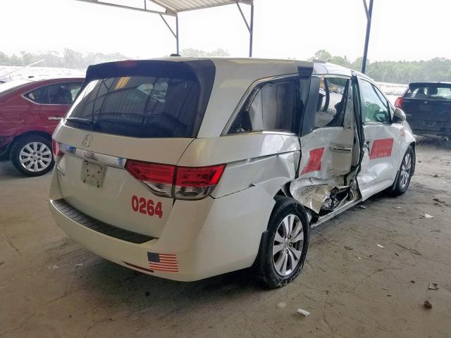 5FNRL5H68FB040647 - 2015 HONDA ODYSSEY EX WHITE photo 4